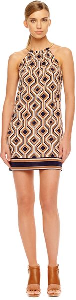 Michael Kors Printed Chainneck Dress - Lyst