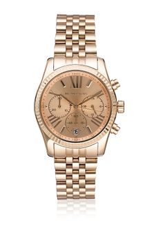 Michael Kors Rose Goldtone Bracelet Watch - Lyst