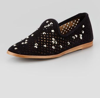 Pedro Garcia Yaden Perforated Crystal Smoking Slipper - Lyst