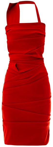 Preen Ripple Halterneck Dress - Lyst