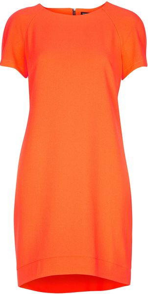 Topshop Crepe Tee Shift Dress - Lyst