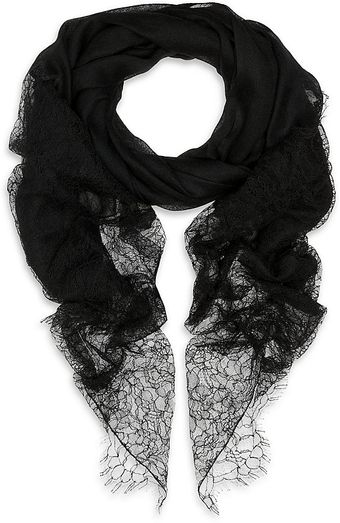 Valentino Lace End Scarf - Lyst