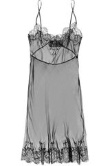 Valentino Lace trimmed Silk Chemise
