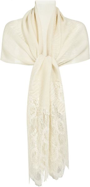 Valentino Cashmere Lace Scarf - Lyst
