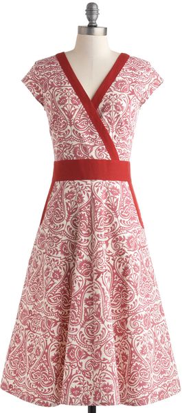 ModCloth An Enchanted Evening Dress in Woodblock - Lyst