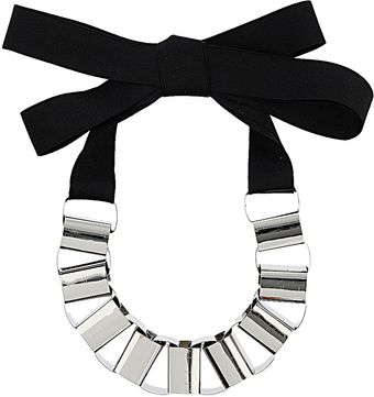 Topshop Premium Box Ribbon Collar - Lyst