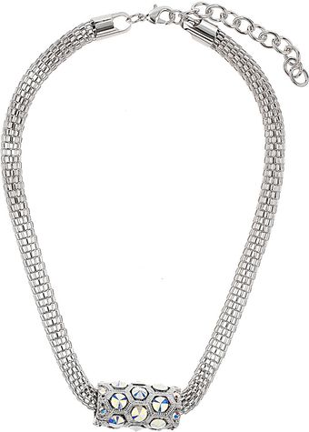 Topshop Premium Rhinestone Tube Collar - Lyst