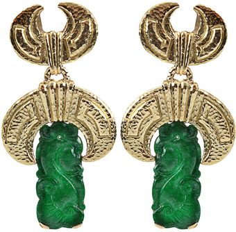 David Webb Embossed Earring - Lyst