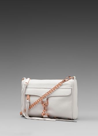 Rebecca Minkoff Mini Mac Clutch in White - Lyst