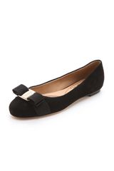 Ferragamo Varina Classic Suede Flats
