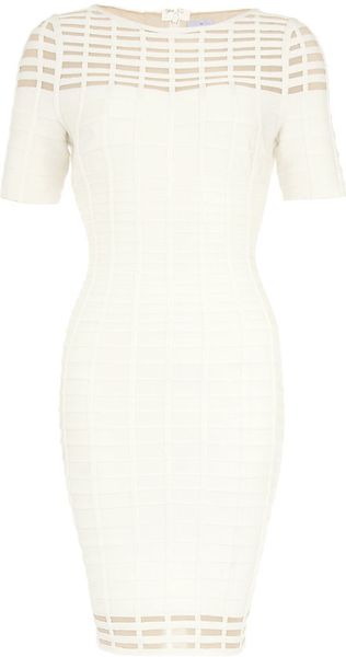 Hervé Léger Gisele Grid Bandage Dress - Lyst
