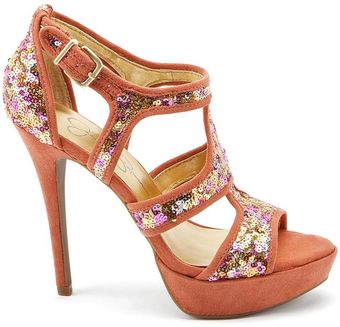 Jessica Simpson Bruno Golden Rose High Heels - Lyst
