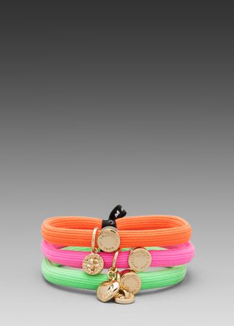 Marc By Marc Jacobs Cluster Ponys Turnlock Hairbands in Pink - Lyst