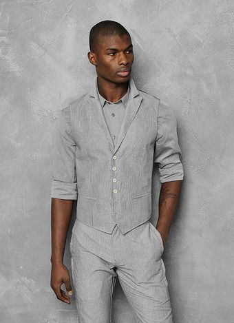 John Varvatos Wire Edge Vest - Lyst