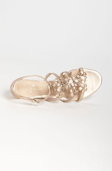kate spade rose gold flats