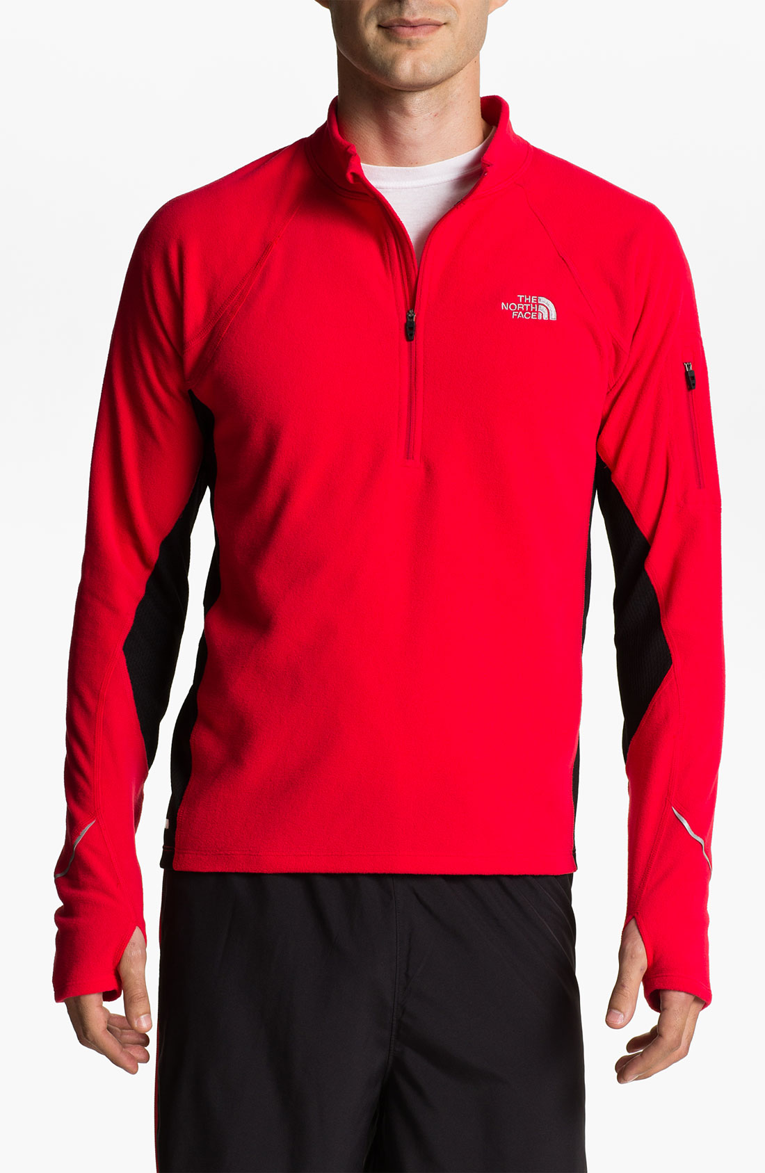 red fleece north face