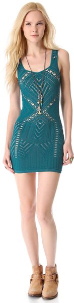 Free People Medallion Slip Dress - Lyst
