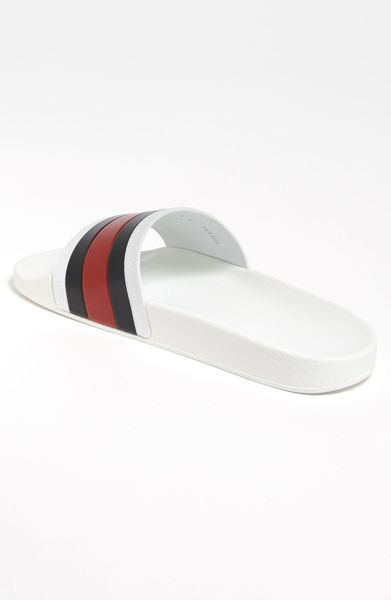 Gucci Pursuit 72 Slide Sandal in Beige for Men (natural white) | Lyst