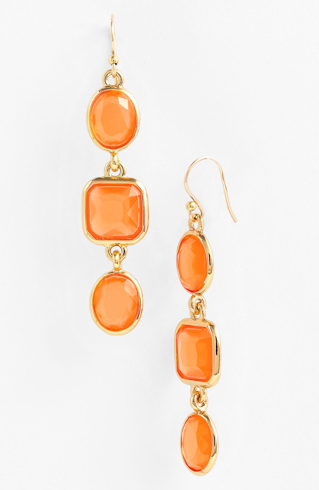 Kate Spade Coated Confetti Linear Earrings in Orange (orange/ gold) Lyst