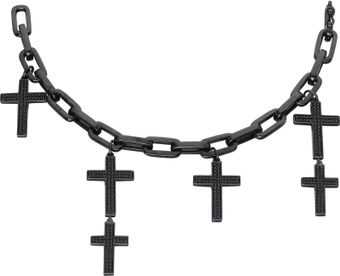 Lynn Ban Black Diamond Cross Charm Bracelet - Lyst
