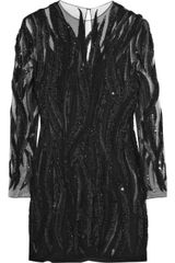 Marchesa Sequin and Beadembellished Dress
