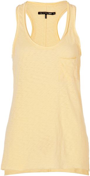 Rag & Bone Cotton Pocket Tank Top - Lyst