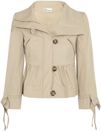 RED Valentino Stretch Cotton Twill Jacket - Lyst