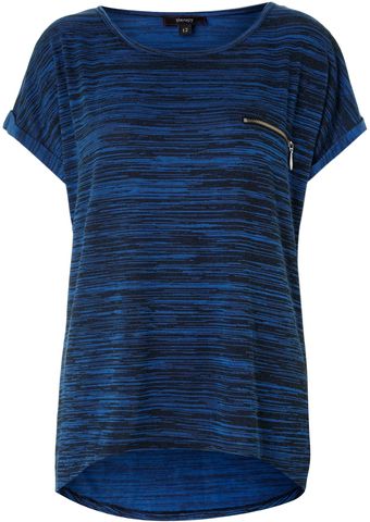 Therapy Knitted Tee with Zip Detail - Lyst