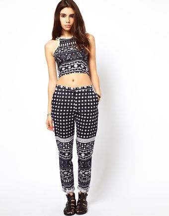 Asos Africa Trousers in Kenga Print - Lyst