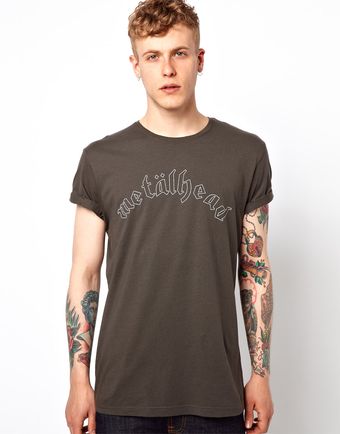 Asos Tshirt with Metalhead Print - Lyst