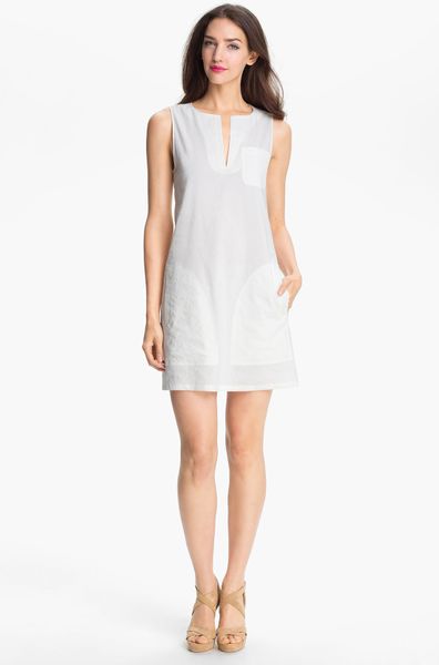 theory linen shirt dress