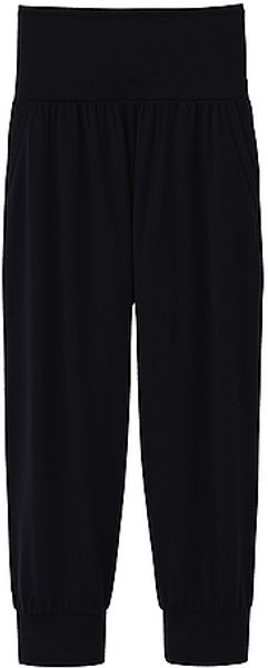 Uniqlo Stretch Draped Cropped Pants - Lyst