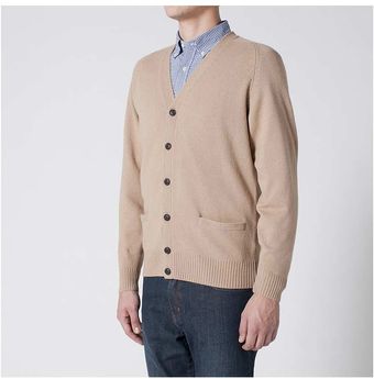 Uniqlo Lambswool V- Neck Cardigan - Lyst