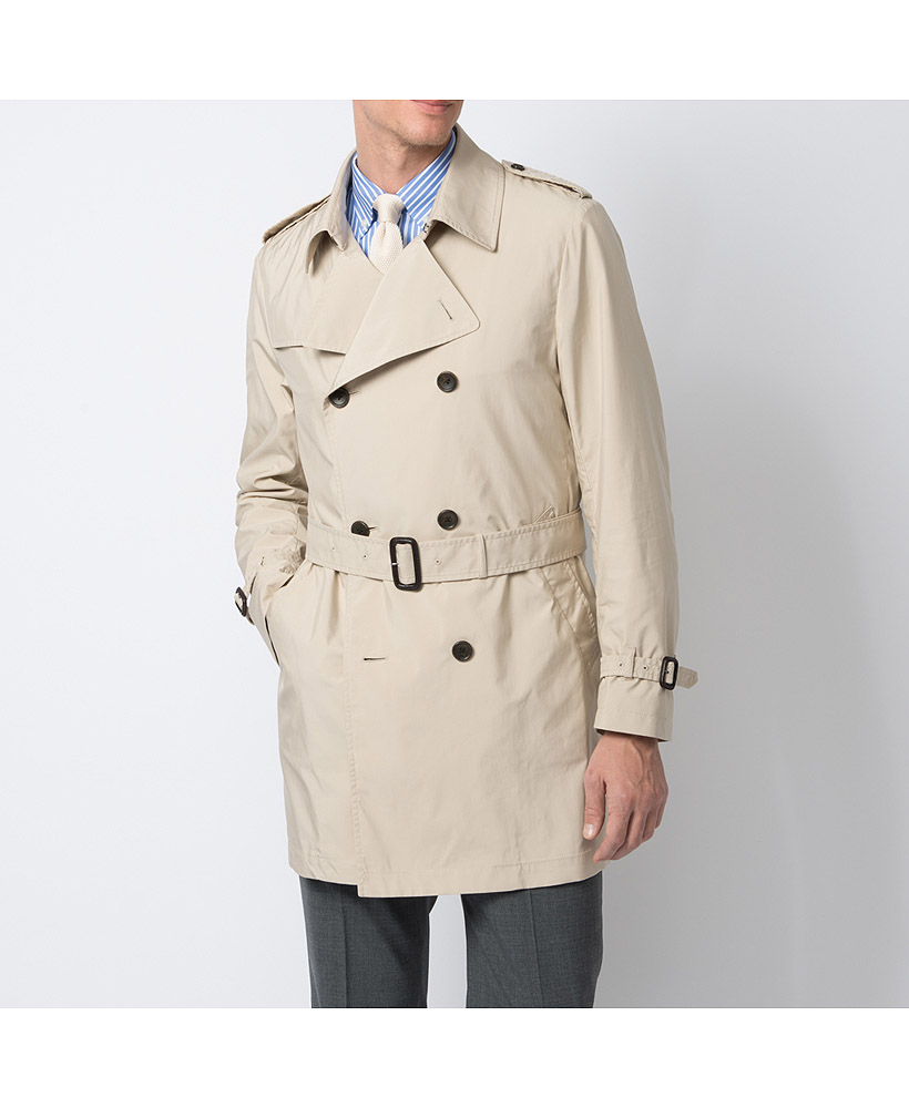 Uniqlo Men Trench Coat in Beige for Men (navy) Lyst