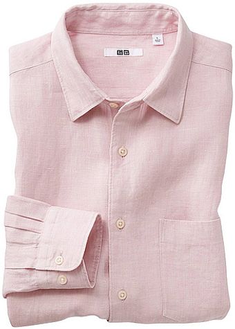 Uniqlo Premium Linen Long Sleeve Shirt - Lyst