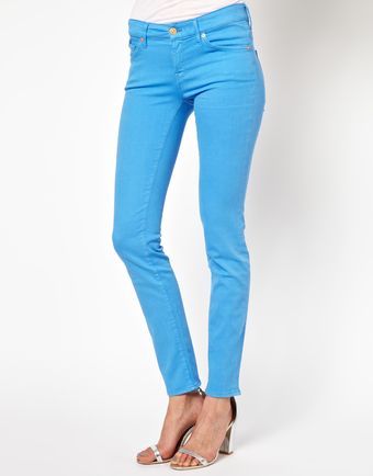 7 For All Mankind Super Stretch Colour Jeans - Lyst