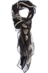 Alexander McQueen Skull Print Scarf