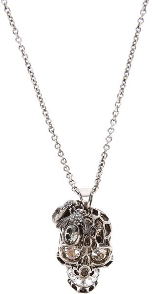 Alexander McQueen Skull Pendant - Lyst