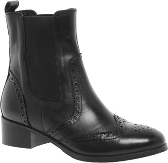 Asos About Town Leather Chelsea Ankle Boots - Lyst