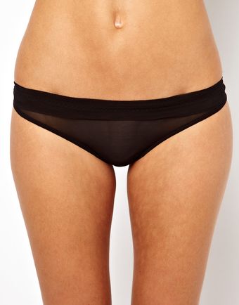 Asos Boudoir Soft Mesh Thong - Lyst