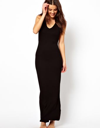 Asos Lattice Back Jersey Maxi Beach Dress - Lyst
