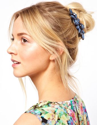 Asos Stone Hair Brooch - Lyst