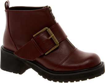 Asos Airway Biker Ankle Boots - Lyst