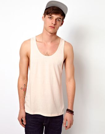 Asos Vest with Extreme Racer Back - Lyst