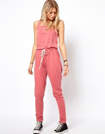 Asos Onesie in Acid Wash with Strap Detail - Lyst