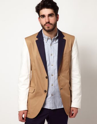 D.s. Dundee  Jacket with Contrast Arms and Lapel Selkirk - Lyst