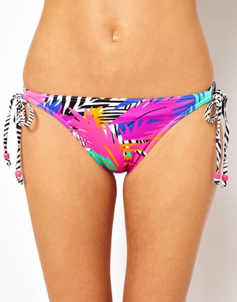 Freya Flash Dance Print Rio Tie Side Bikini Bottom - Lyst