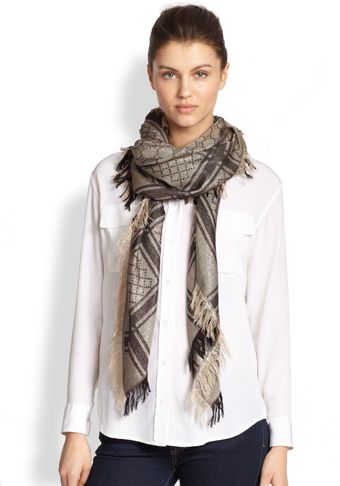 Gucci GG Metallic Pattern Shawl - Lyst
