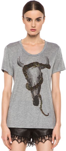 Haute Hippie Longhorn Tee  - Lyst