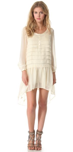 Haute Hippie Wide Pleat Shirtdress - Lyst